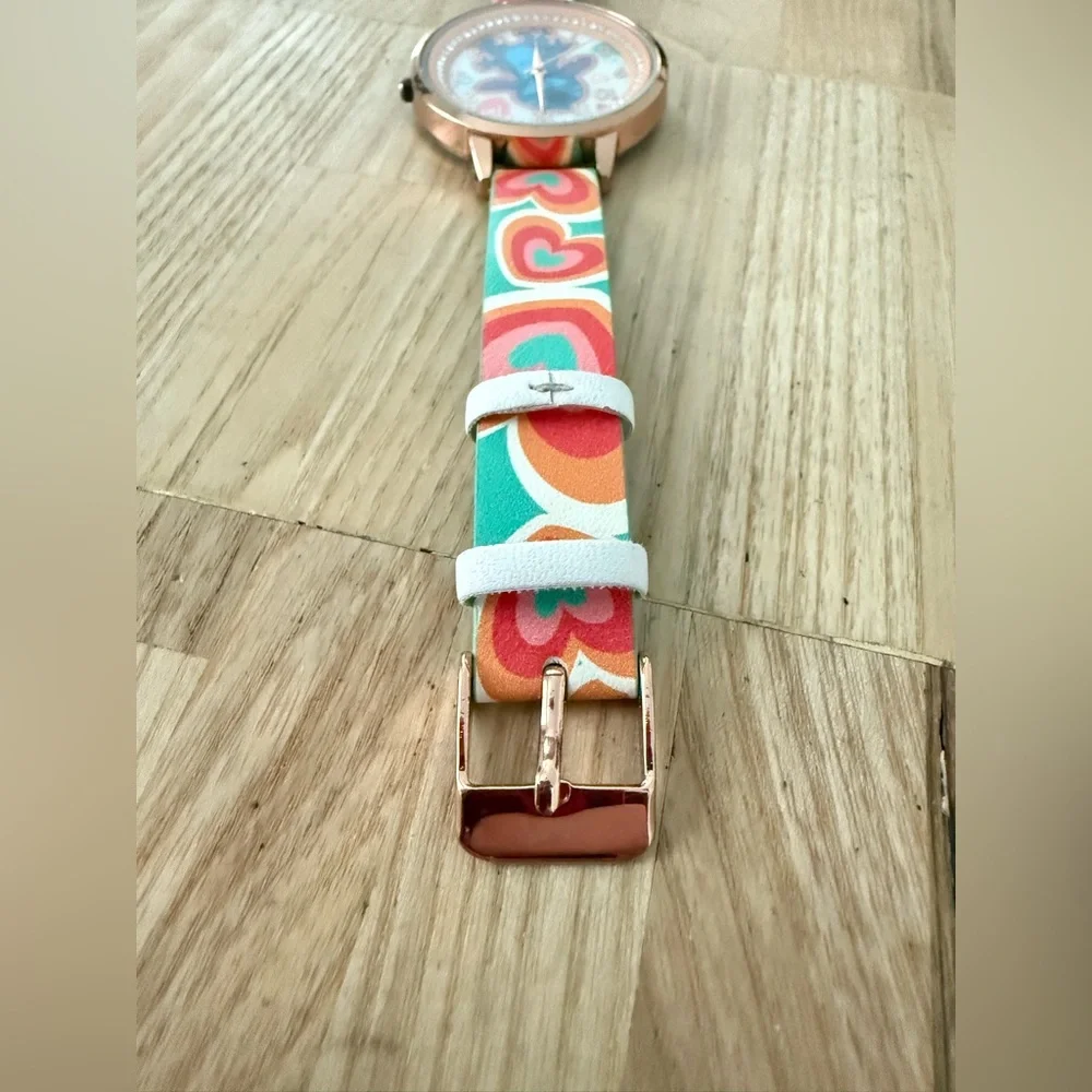 Disney Lilo and stitch rose gold tone fashion watch NEW BATTERY